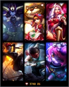CONTA NV 30 LOL 32 CHAMPS 6 SKINS BR - League of Legends