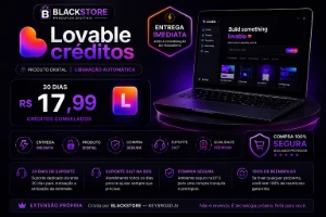 Lovable Créditos 30 dias Apenas R$ 17,99 100% suporte - Inteligência Artificial