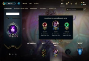 Conta unranked com 66 skins com Twitch medieval e WW cinzent - League of Legends LOL