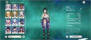 Conta Genshin, Xiao, Lança de Jade (xiao), Mona (c1), Jean - Genshin Impact