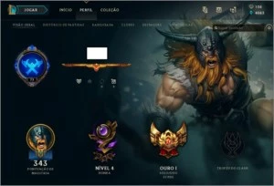 Conta League Of Legends Gold C/ Vários Campeões E Skins LOL