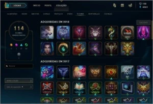Conta League Of Legends Gold C/ Vários Campeões E Skins LOL