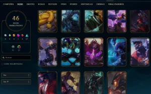 Lol Esmeralda Ex-Dima, Skins Raras, Lvl 164, Honra4, 46 Skin - League of Legends