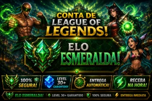 Lol Esmeralda Ex-Dima, Skins Raras, Lvl 164, Honra4, 46 Skin - League of Legends