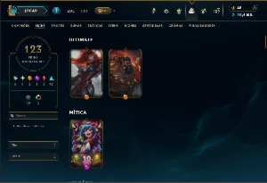 Bronze 4 com TODOS os Champs e 123 Skins - League of Legends LOL
