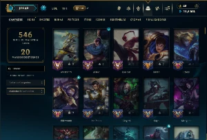 Bronze 4 com TODOS os Champs e 123 Skins - League of Legends LOL