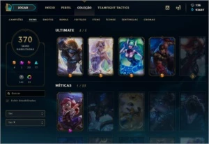 Conta lol + 370 skins + Platina IV - League of Legends