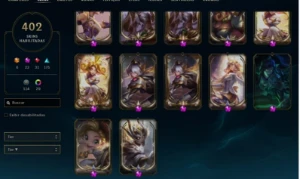 Conta Lol Mais De 400 Skins Várias Prestigios E Todas Da Lux - League of Legends