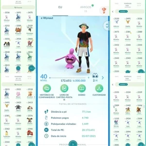 Conta Pokemon Go Nível 40 - Pokémon