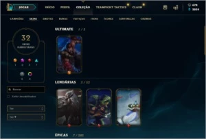 Conta de Lol Prata 2  Level 130+ - League of Legends