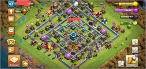 CV 13 -Tropas Quase Full! Construções Bem UPADAS! Com Passe! - Clash of Clans