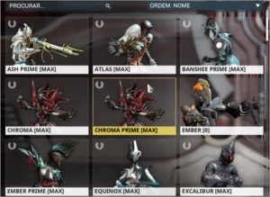 Conta de Warframe quase todos os warframes prime antigos - Outros