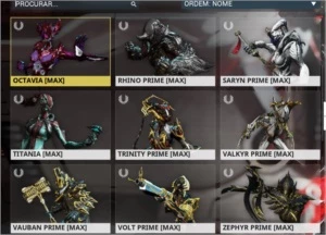 Conta de Warframe quase todos os warframes prime antigos - Outros