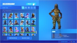 Conta de Fortnite + de 250 skins ( wonder, minty). PC apenas