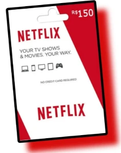 Cartão Pré-pago Netflix - R$150 - Gift Cards