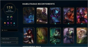 CONTA DE LOL TODOS OS CHAMPIONS E 124 SKINS - League of Legends