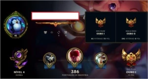CONTA DE LOL TODOS OS CHAMPIONS E 124 SKINS - League of Legends