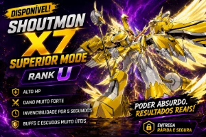 SHOUTMON X7 SUPERIOR MODE RANK U ITEM DISPONÍVEL - Digimon Masters Online DMO