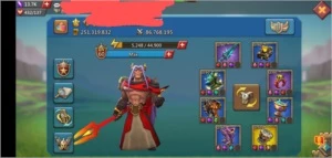 CONTA LORDS MOBILE 250M DE PODER