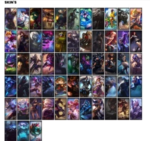 Conta platina 4 com 72 Champs e 60 Skins + 4 Vitoriosas - League of Legends LOL
