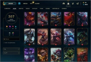 Conta ouro 4 com TODOS os champs e 307 skins + Kayle Juiza - League of Legends LOL