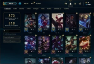 Conta ouro 4 com TODOS os champs e 307 skins + Kayle Juiza - League of Legends LOL