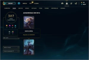 Conta ouro 4 com TODOS os champs e 307 skins + Kayle Juiza - League of Legends LOL