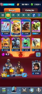 Conta clash royale bem evoluída.