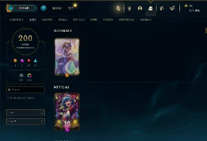 Conta LoL nivel 1118 200 skins incluindo lux elementalista - League of Legends