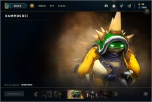 Conta unranked com Corki Ovni, Kayle Juiza e Rammus Rei - League of Legends LOL