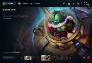 Conta unranked com Corki Ovni, Kayle Juiza e Rammus Rei - League of Legends LOL