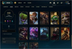 Conta unranked com Corki Ovni, Kayle Juiza e Rammus Rei - League of Legends LOL
