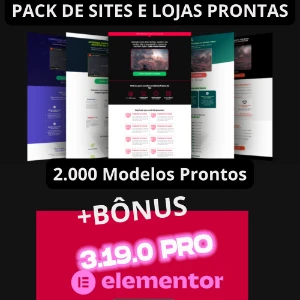 Pack De Sites E Lojas Prontas - 2.000 Modelos Prontos