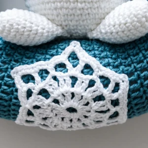 Guirlanda Boneco de Neve em amigurumi - Artesanato e Personalizados