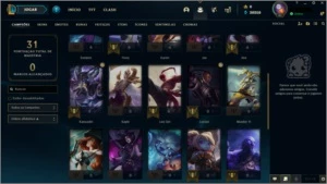 CONTA PLATINA 3,  EMAIL NÃO VERIFICADO,  30K ESSENCIA AZUL - League of Legends LOL