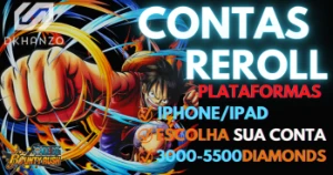 ✨ Contas Reroll One Piece Bounty Rush - Iphone/Ipad ✨ - Outros