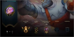 🔥 CONTA ACC LEAGUE OF LEGENDS GOLD I C/ 57% WR 🔥 LOL