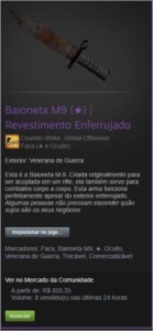 Baioneta M9 (★) | Revestimento Enferrujado - Counter Strike CS