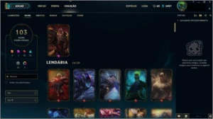 Conta de League of Legends Level 48 103 Skins 98 Personagens LOL