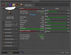 ELDER DRUID 130 45 DIAS DE PA - SOLIDERA - Tibia
