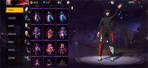 Conta Free Fire gemada com 1 e 2 passe e angelical