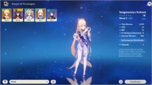 CONTA REROLL KOKOMI-AR 5 - Genshin Impact