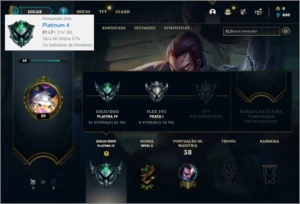 Conta platina 4 Sem email confirmado com 2 skins e 26 champs - League of Legends LOL