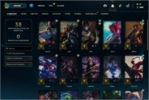 Conta platina 4 Sem email confirmado com 2 skins e 26 champs - League of Legends LOL
