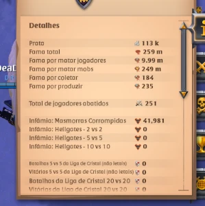 Conta Albion 100/700 Metamorfo - Albion Online