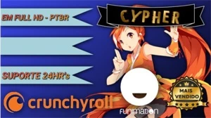 Conta Crunchyroll compartilhada 1 ano - Premium