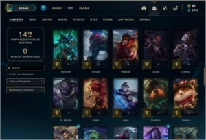 Conta ouro 2 com 24 skins e 66 champs - League of Legends LOL