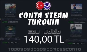 ACC STEAM TURQUIA ( COM SALDO PARA COMPRAR JOGOS ) - Outros
