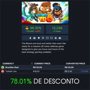 ACC STEAM TURQUIA ( COM SALDO PARA COMPRAR JOGOS ) - Outros