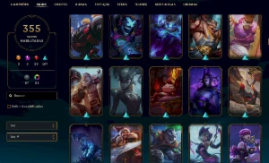 Conta Ouro 4 - 355 SKINS - League of Legends LOL